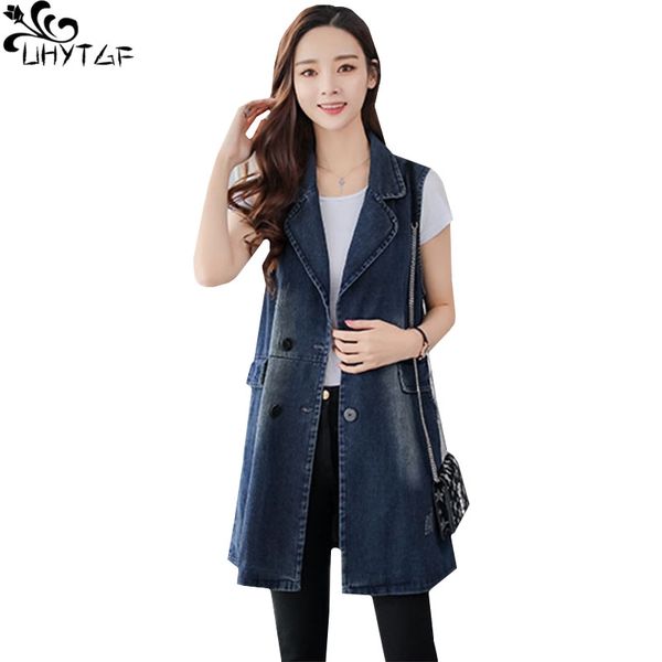 uhytgf spring denim jackets vest woman 2018 autumn plus size long waistcoat denim female korean jacket sleeveless vest 234, Black;white
uhytgf spring denim jackets vest woman 2018 autumn plus size long waistcoat denim female korean jacket sleeveless vest 234, Black;white