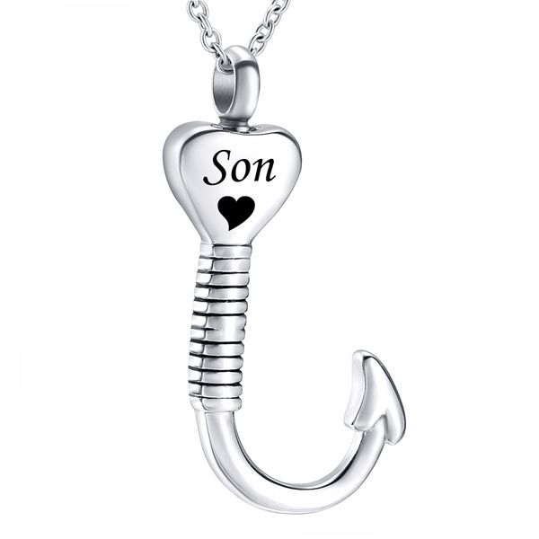 925 silver urn necklace for ashes heart shape fish hook fashion cremation urn pendant fishing in heaven keepsake memorial jewelry
925 silver urn necklace for ashes heart shape fish hook fashion cremation urn pendant fishing in heaven keepsake memorial jewelry
