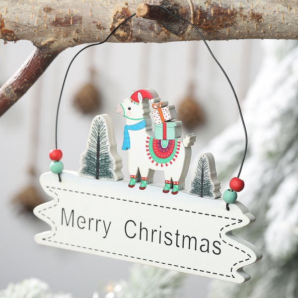 christmas decoration wood alpaca merry christmas pendant for door window decor cartoon hanging ornaments new year party supplies
christmas decoration wood alpaca merry christmas pendant for door window decor cartoon hanging ornaments new year party supplies