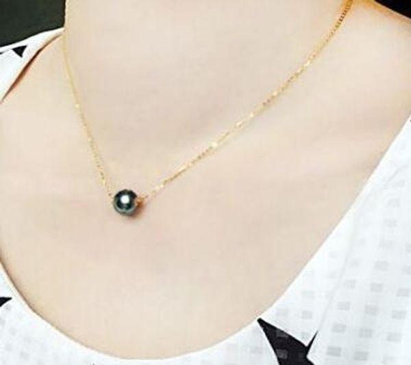 gt;>>>noble jewelry gorgeous 10-11mm tahitian round black green pearl necklace 17.5" 14k gold chain, Silver
gt;>>>noble jewelry gorgeous 10-11mm tahitian round black green pearl necklace 17.5" 14k gold chain, Silver