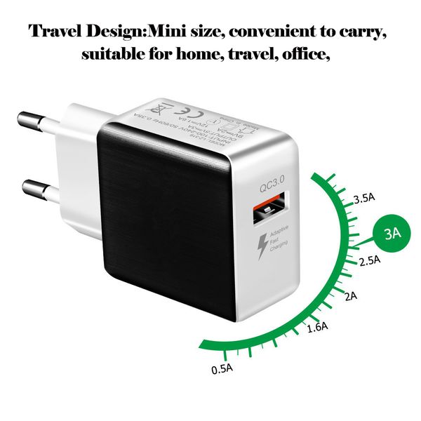 qc 3.0 charger fast charge usb travel wall 5v 9v 12v black-white square quick-charging european and american standard single-port universal
qc 3.0 charger fast charge usb travel wall 5v 9v 12v black-white square quick-charging european and american standard single-port universal