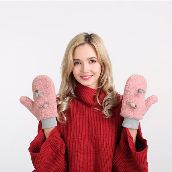 2019 newly arrival kawaii style women pure color full finger winter thicken wool fur mittens girls gloves 10.24, Blue;gray
2019 newly arrival kawaii style women pure color full finger winter thicken wool fur mittens girls gloves 10.24, Blue;gray
