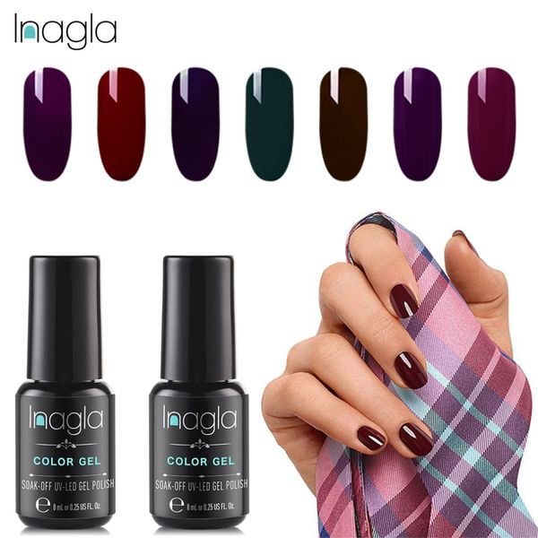 inagla 8ml gel nail polish nail art uv led gel lacquer for extension design varnishes semi permanent design, Red;pink
inagla 8ml gel nail polish nail art uv led gel lacquer for extension design varnishes semi permanent design, Red;pink