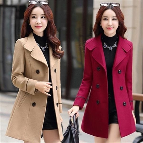 2019 new women autumn winter outerwear wool blend warm long coat slim fit lapel woolen overcoat cashmere female plus size, Black
2019 new women autumn winter outerwear wool blend warm long coat slim fit lapel woolen overcoat cashmere female plus size, Black