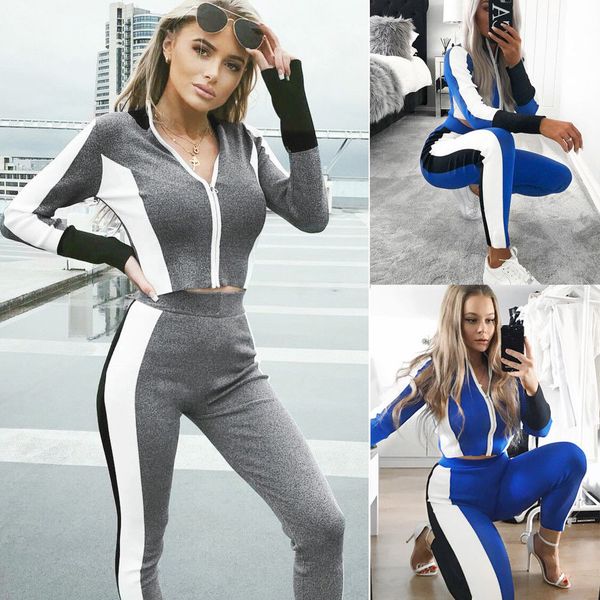 fashion women sets sport wear activewear running tracksuit slim long sleeve zipper sweatshirt high waist long pencil pants 2pcs, Black;white
fashion women sets sport wear activewear running tracksuit slim long sleeve zipper sweatshirt high waist long pencil pants 2pcs, Black;white