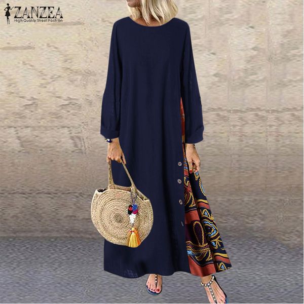 zanzea women vintage floral printed 3/4 sleeve dress autumn crew neck pacthwork sundress casual retro party vestido robe kaftan7, Black;gray
zanzea women vintage floral printed 3/4 sleeve dress autumn crew neck pacthwork sundress casual retro party vestido robe kaftan7, Black;gray