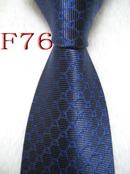F76 # 100% Шелковый жаккардовый плетеный мужской галстук ручной работы