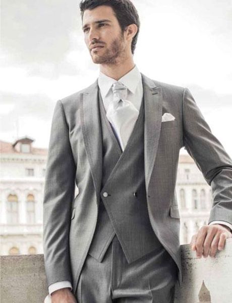 italian stylish grey groom tuxedos fashion groomsmen dresses man mens wedding men suits 3 pieces(jacket+pants+vest+tie), White;black
italian stylish grey groom tuxedos fashion groomsmen dresses man mens wedding men suits 3 pieces(jacket+pants+vest+tie), White;black
