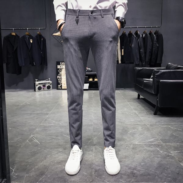 men pants brand new slim fit casual dress pant men business formal wear striped trousers men's clothing 2018 33-28, Black
men pants brand new slim fit casual dress pant men business formal wear striped trousers men's clothing 2018 33-28, Black