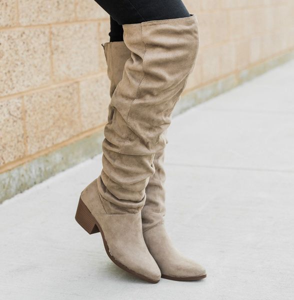 shujin women's boots autumn and winter new over the knee boots minimalist comfort plus cotton flat flock new 2019, Black
shujin women's boots autumn and winter new over the knee boots minimalist comfort plus cotton flat flock new 2019, Black