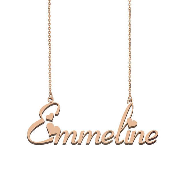 emmeline name necklace pendant for women girls birthday gift custom nameplate kids friends jewelry 18k gold plated stainless steel, Silver
emmeline name necklace pendant for women girls birthday gift custom nameplate kids friends jewelry 18k gold plated stainless steel, Silver