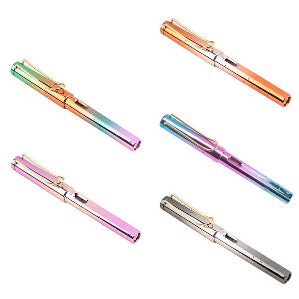Fashion Gradient Fountain Pen Business Student 0.38 Mm Extra Fine Nib Calligraphy Office Supply Writing Tool