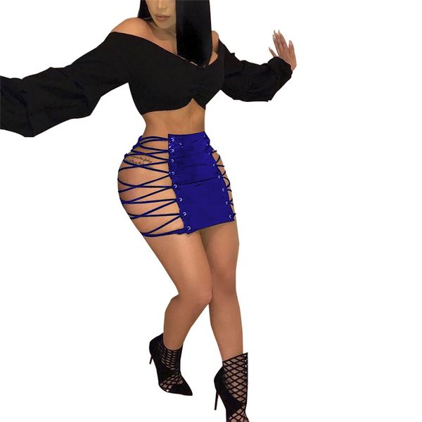 drawstring adjustable lace up metal eyelet night club party panelled pu leather wrap hip sheath mini short skirt, Black
drawstring adjustable lace up metal eyelet night club party panelled pu leather wrap hip sheath mini short skirt, Black