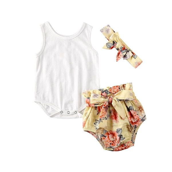 baby clothing infant baby girl 0-24m sleeveless romper jumpsuit pp floral shorts outfit headband clothes 3pcs, White
baby clothing infant baby girl 0-24m sleeveless romper jumpsuit pp floral shorts outfit headband clothes 3pcs, White