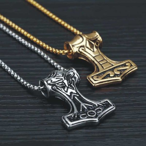 nordic mythology thor hammer pendant necklace for man viking rune amulet necklace fashion punk party jewelry, Silver
nordic mythology thor hammer pendant necklace for man viking rune amulet necklace fashion punk party jewelry, Silver