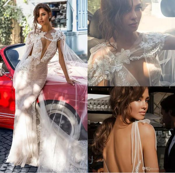 elihav sasson mermaid wedding dresses deep v neck illusion appliques backless lace wedding dress with wrap bridal gowns robe de mariée, White
elihav sasson mermaid wedding dresses deep v neck illusion appliques backless lace wedding dress with wrap bridal gowns robe de mariée, White