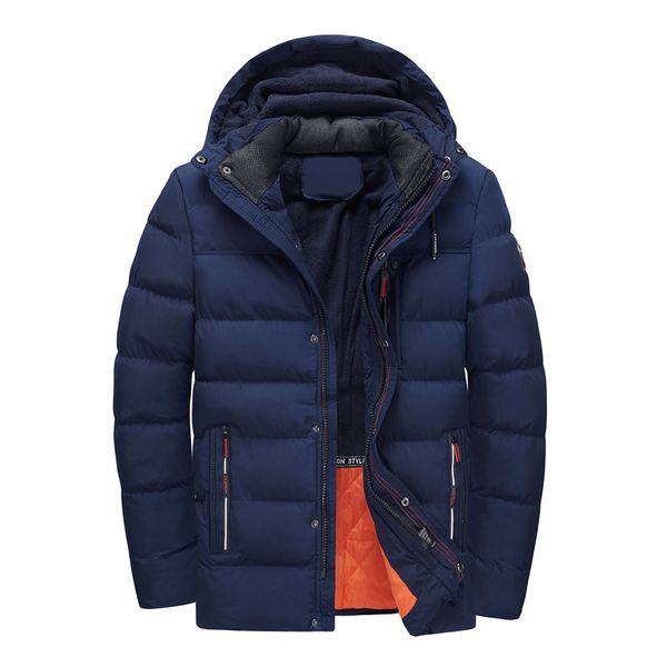 2018 winter jacket men's slim thicken hooded outwear warm velvet clothing casual cotton padded coat, Black
2018 winter jacket men's slim thicken hooded outwear warm velvet clothing casual cotton padded coat, Black