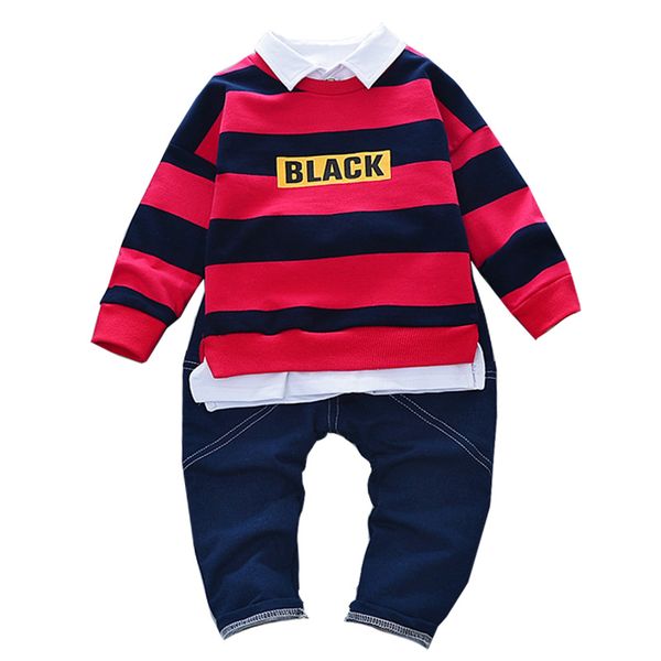baby boy clothes set children clothing sets products kids clothes striped gentleman t-shirts+pants 2pcs tracksuit hot, White
baby boy clothes set children clothing sets products kids clothes striped gentleman t-shirts+pants 2pcs tracksuit hot, White
