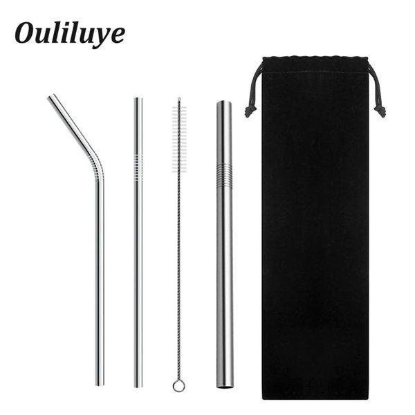 stainless steel drinking straws for bar drinking party accessories metal straws reusable 1set with cleaning brush & bag
stainless steel drinking straws for bar drinking party accessories metal straws reusable 1set with cleaning brush & bag