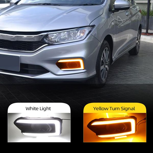 2pcs car led drl daytime running light for honda city 2017 2018 2019 fog light cover with yellow turn signal
2pcs car led drl daytime running light for honda city 2017 2018 2019 fog light cover with yellow turn signal