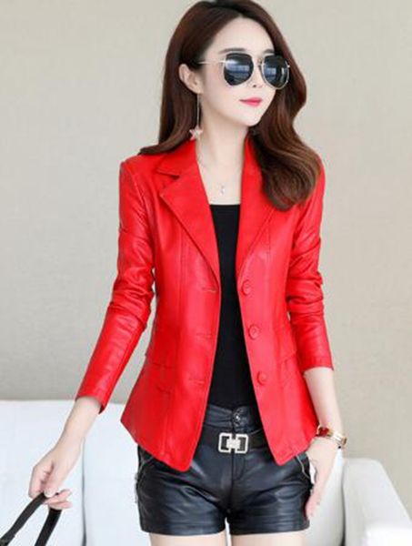 women autumn and winter leisure fashion new boutique slim personality trend business short show slim large size pu leather coat / m-4xl, Black
women autumn and winter leisure fashion new boutique slim personality trend business short show slim large size pu leather coat / m-4xl, Black