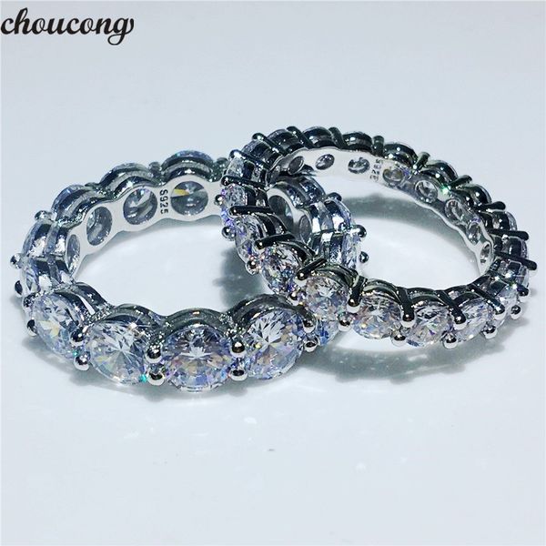choucong handmade wedding band ring round cut 4mm/6mm 5a zircon sona cz 925 sterling silver engagement rings for women men gift, Slivery;golden
choucong handmade wedding band ring round cut 4mm/6mm 5a zircon sona cz 925 sterling silver engagement rings for women men gift, Slivery;golden