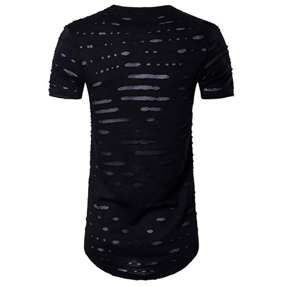 broken hole t shirt men hip pop stylish o neck short sleeve men long tee shirts 2017 fashion casual even party tshirts, White;black
broken hole t shirt men hip pop stylish o neck short sleeve men long tee shirts 2017 fashion casual even party tshirts, White;black