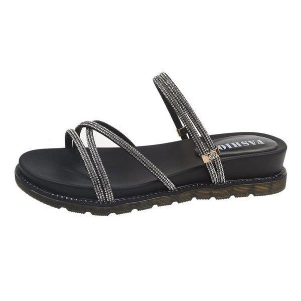 plastic sandal soft wedge rhinestone sandals med 2020 women's suit female beige heel shoe thick summer heels clear shoes t19, Black
plastic sandal soft wedge rhinestone sandals med 2020 women's suit female beige heel shoe thick summer heels clear shoes t19, Black
