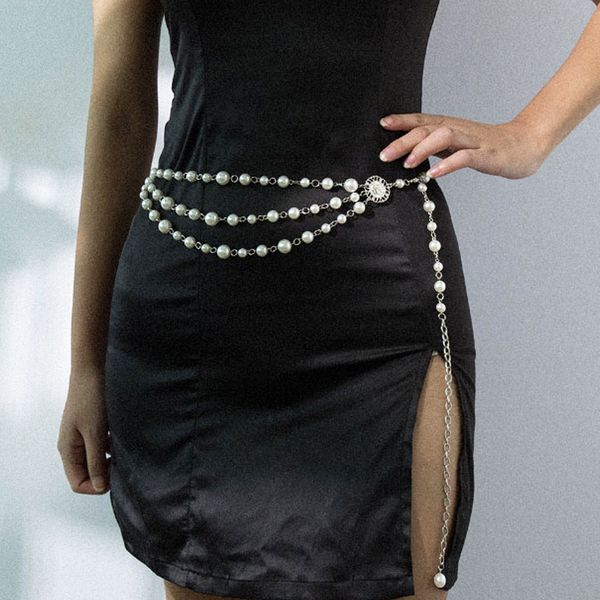 women fringe silver pearl belt female vintage dress pattern waist chain belts ladies designer woman long dresses chains 284, Black;brown
women fringe silver pearl belt female vintage dress pattern waist chain belts ladies designer woman long dresses chains 284, Black;brown