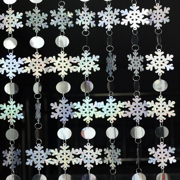 5m pvc sequins snowflake curtain christmas drop ornaments interior home supplies festive decoration crafts
5m pvc sequins snowflake curtain christmas drop ornaments interior home supplies festive decoration crafts