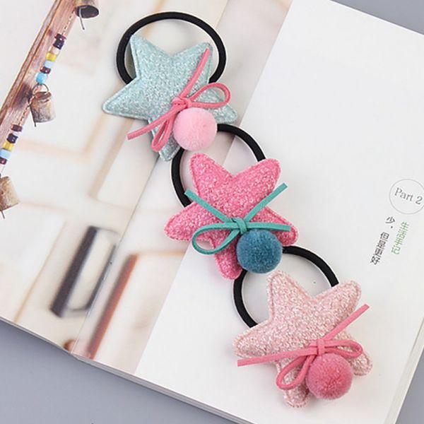 children's cute star ball hair rope set of 5 new, Slivery;white
children's cute star ball hair rope set of 5 new, Slivery;white