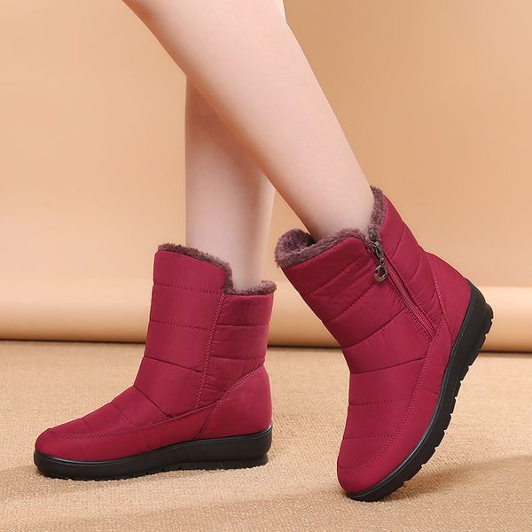 women winter boots waterproof down ankle boots women zipper warm snow boots shoes woman warm fur botas female shoes, Black
women winter boots waterproof down ankle boots women zipper warm snow boots shoes woman warm fur botas female shoes, Black