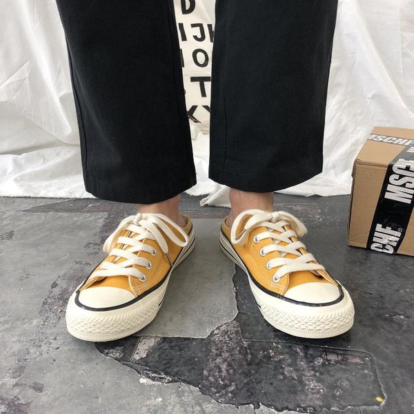 men sandals 2020 summer half slippers men shoes canvas sneakers beach sandals causal lazy slipon slides flip flops moccasins, Black
men sandals 2020 summer half slippers men shoes canvas sneakers beach sandals causal lazy slipon slides flip flops moccasins, Black