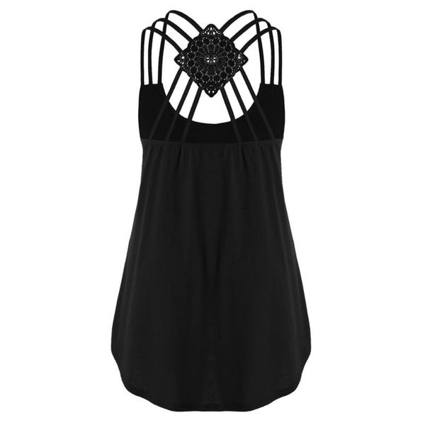 ladies' bandages sleeveless vest hollow out solid tank notes strappy aesthetic femme poleras muje#10, White
ladies' bandages sleeveless vest hollow out solid tank notes strappy aesthetic femme poleras muje#10, White
