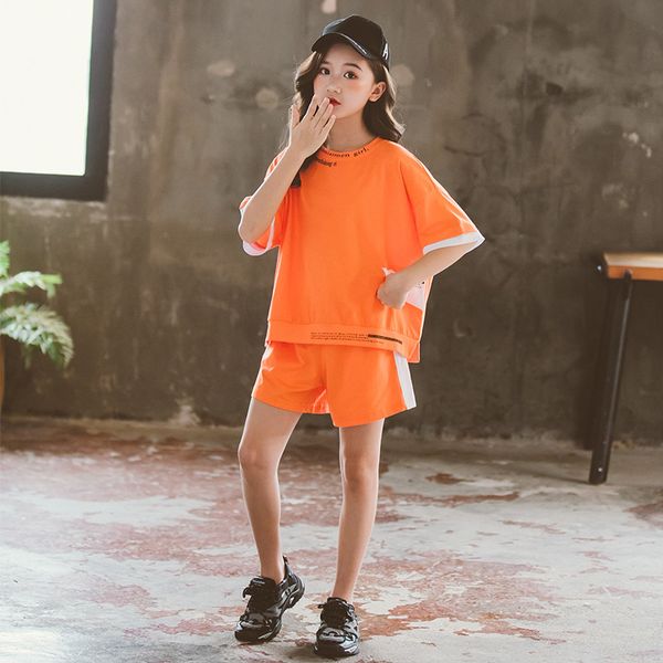 summer clothes for girls letter pattern girls clothing tshirt + short 2pcs sports sets teenage kids clothes, White
summer clothes for girls letter pattern girls clothing tshirt + short 2pcs sports sets teenage kids clothes, White