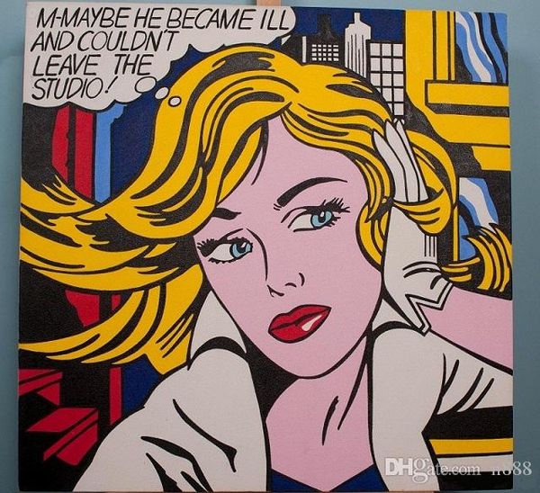 roy lichtenstein hand painted pop art oil painting m-maybe home deco wall art on canvas multi sizes ry12
roy lichtenstein hand painted pop art oil painting m-maybe home deco wall art on canvas multi sizes ry12