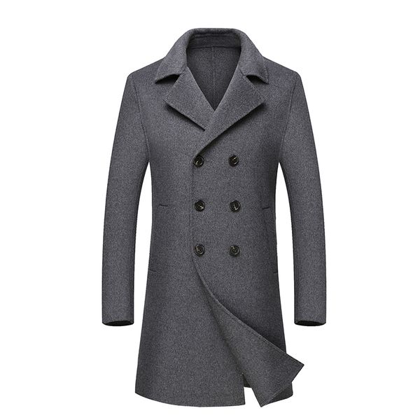 100% woolen coat men's autumn-winter business casual double-breasted long trench coat men's double-sided wool, Black
100% woolen coat men's autumn-winter business casual double-breasted long trench coat men's double-sided wool, Black