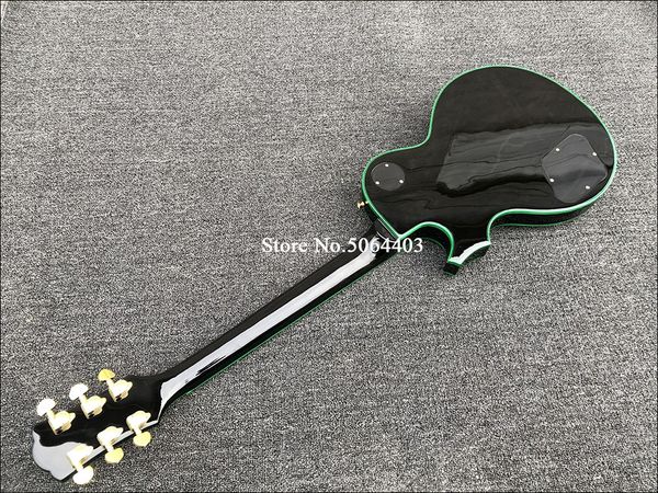 new electric guitar, green lulu binding, tiger maple veneer, peach blossom core wood. mail
new electric guitar, green lulu binding, tiger maple veneer, peach blossom core wood. mail