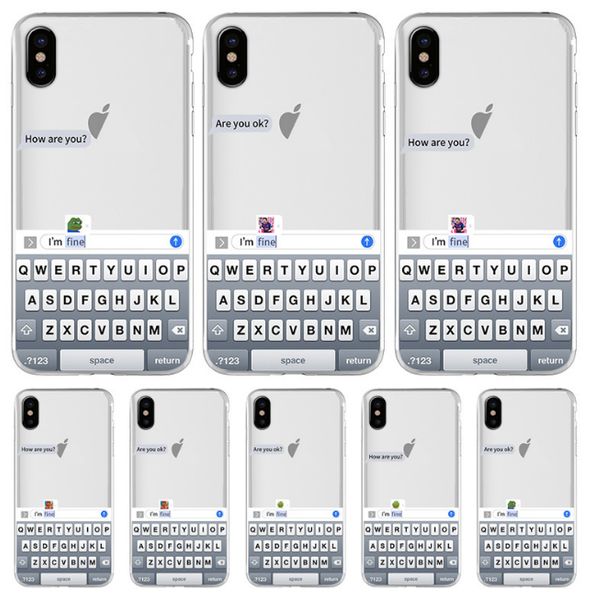 luxury clear keyboard mirror case for iphone 11 x xr case silicone soft tpu phone cover for are you ok i am fine
luxury clear keyboard mirror case for iphone 11 x xr case silicone soft tpu phone cover for are you ok i am fine