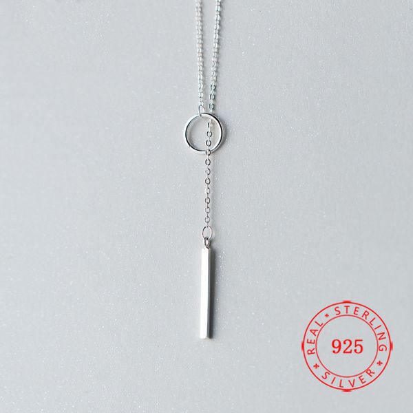 fashion genuine 925 sterling silver circle lariat drop y vertical bar looped long chain necklace elegant silver jewelry for women
fashion genuine 925 sterling silver circle lariat drop y vertical bar looped long chain necklace elegant silver jewelry for women