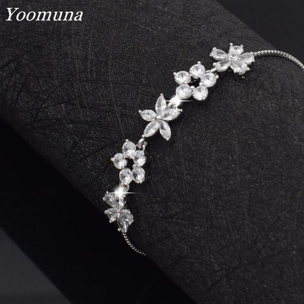 adjustable bracelet for women style flower charm bangle cubic zirconia silver color fashion jewelry gift 2019, Black
adjustable bracelet for women style flower charm bangle cubic zirconia silver color fashion jewelry gift 2019, Black
