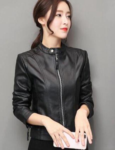 women spring and autumn new style authentic fashion personality slimming show thin european american fashion han edition leather coaat s-3xl, Black
women spring and autumn new style authentic fashion personality slimming show thin european american fashion han edition leather coaat s-3xl, Black