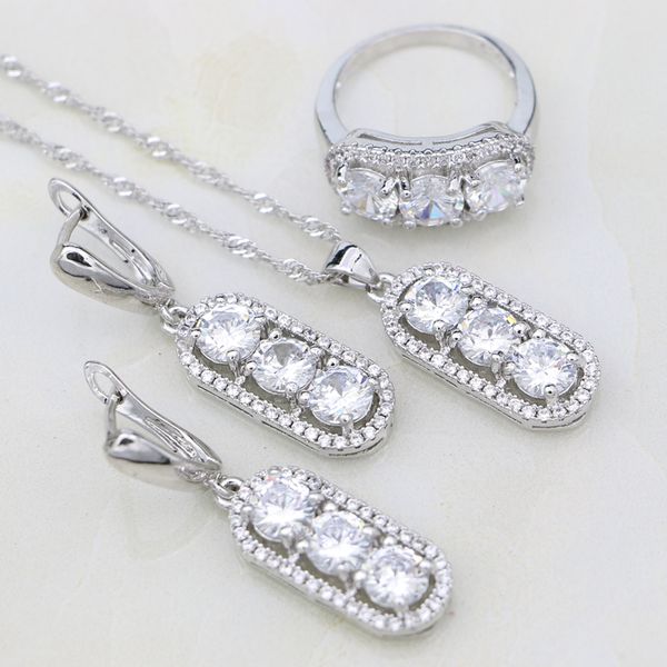 jewelry sets for women white cubic zirconia crystal 925 sterling silver earrings/necklace/pendant/ring wedding decoration, Slivery;golden
jewelry sets for women white cubic zirconia crystal 925 sterling silver earrings/necklace/pendant/ring wedding decoration, Slivery;golden