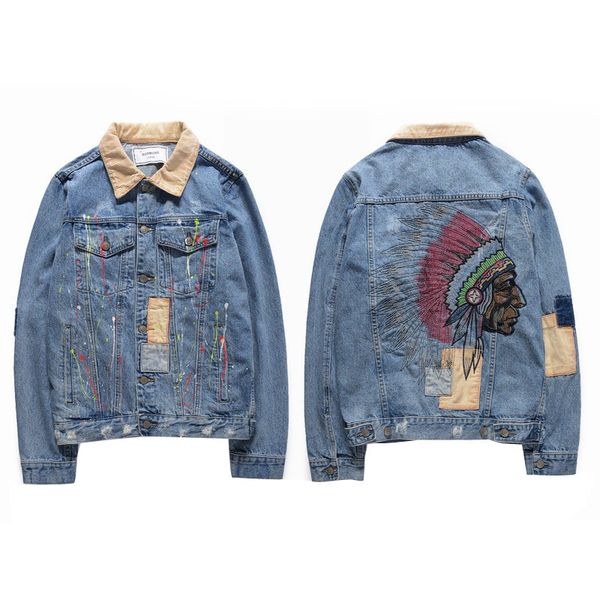 mens 2020 роскошная одежда синий biker denim пальто мужчины моды марка печати high street жан куртка ветровка мужские куртки конструктора, Black;brown
mens 2020 роскошная одежда синий biker denim пальто мужчины моды марка печати high street жан куртка ветровка мужские куртки конструктора, Black;brown