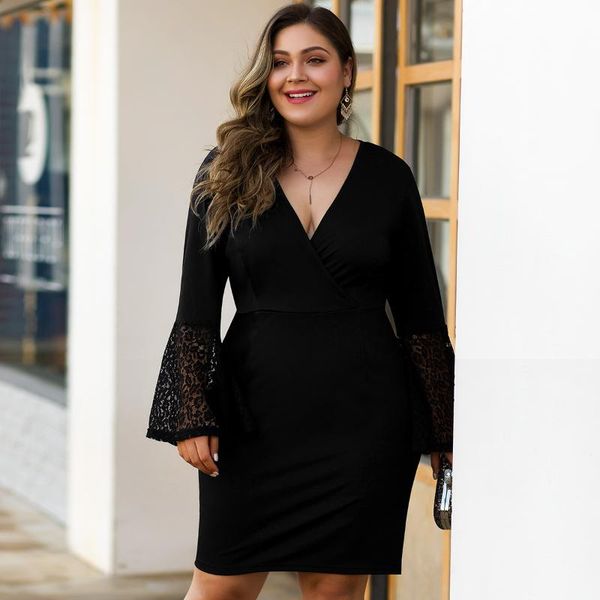 plus size lace cocktail dresses mermaid deep v-neck full flare sleeve ruched above knee formal party gowns vestido coctel, White;black
plus size lace cocktail dresses mermaid deep v-neck full flare sleeve ruched above knee formal party gowns vestido coctel, White;black