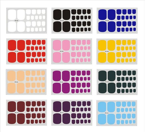 dark red/yellow/blue 22tips solid color toenail sticker full cover waterproof wraps toe nail diy art accessories, Black
dark red/yellow/blue 22tips solid color toenail sticker full cover waterproof wraps toe nail diy art accessories, Black