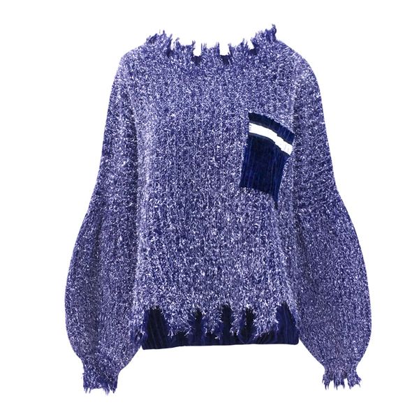 loose knitted sweater women purple pullovers female lantern sleeve outerwear 2019 new europe autumn winter ladies sweater, White;black
loose knitted sweater women purple pullovers female lantern sleeve outerwear 2019 new europe autumn winter ladies sweater, White;black