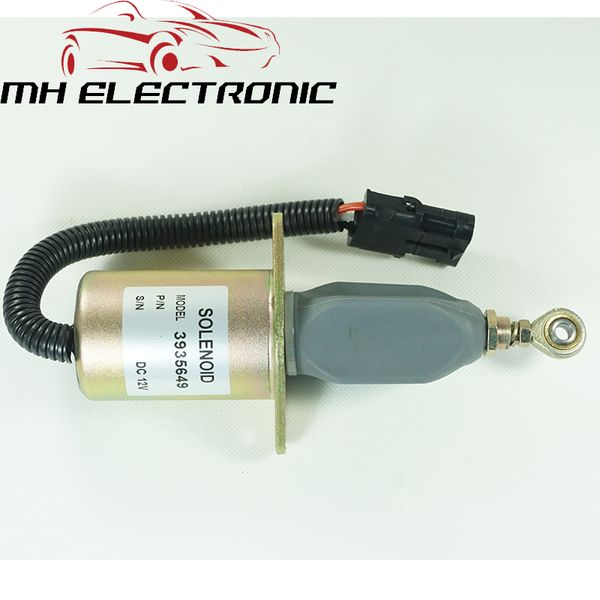 

mh electronic for cummins 6ct diesel parts engine ssolenoid 3935650 3935649 fuel shutdown solenoid valve shut off s12v