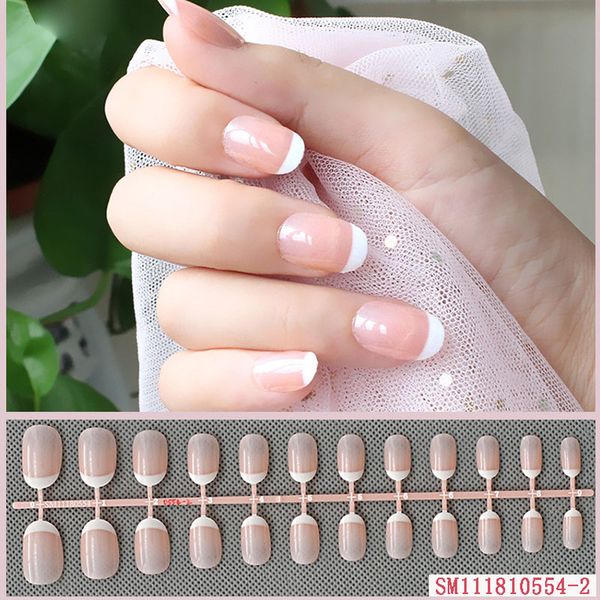 24pcs/set fake nails tips finish summer party nail art tips decor wh998, Black 
24pcs/set fake nails tips finish summer party nail art tips decor wh998, Black