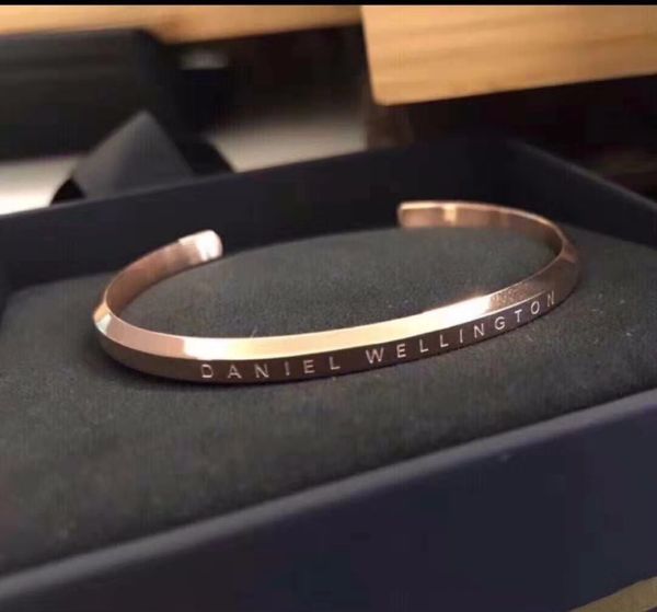 100% Stainless Steel DW Cuff Bracelets Luxury Design Rose Gold Bracelets & Bangles For Women Men Pulsera Gift With Box
100% Stainless Steel DW Cuff Bracelets Luxury Design Rose Gold Bracelets & Bangles For Women Men Pulsera Gift With Box